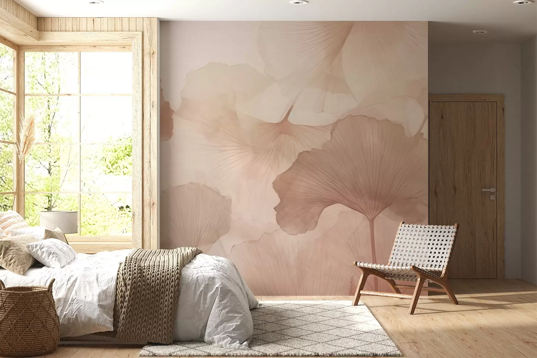τοιχογραφίες Φύλλα Ginkgo w04280