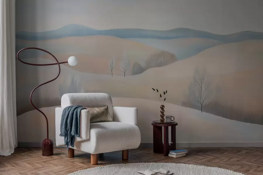 τοιχογραφίες τοπίο σε στυλ παστέλ w04077