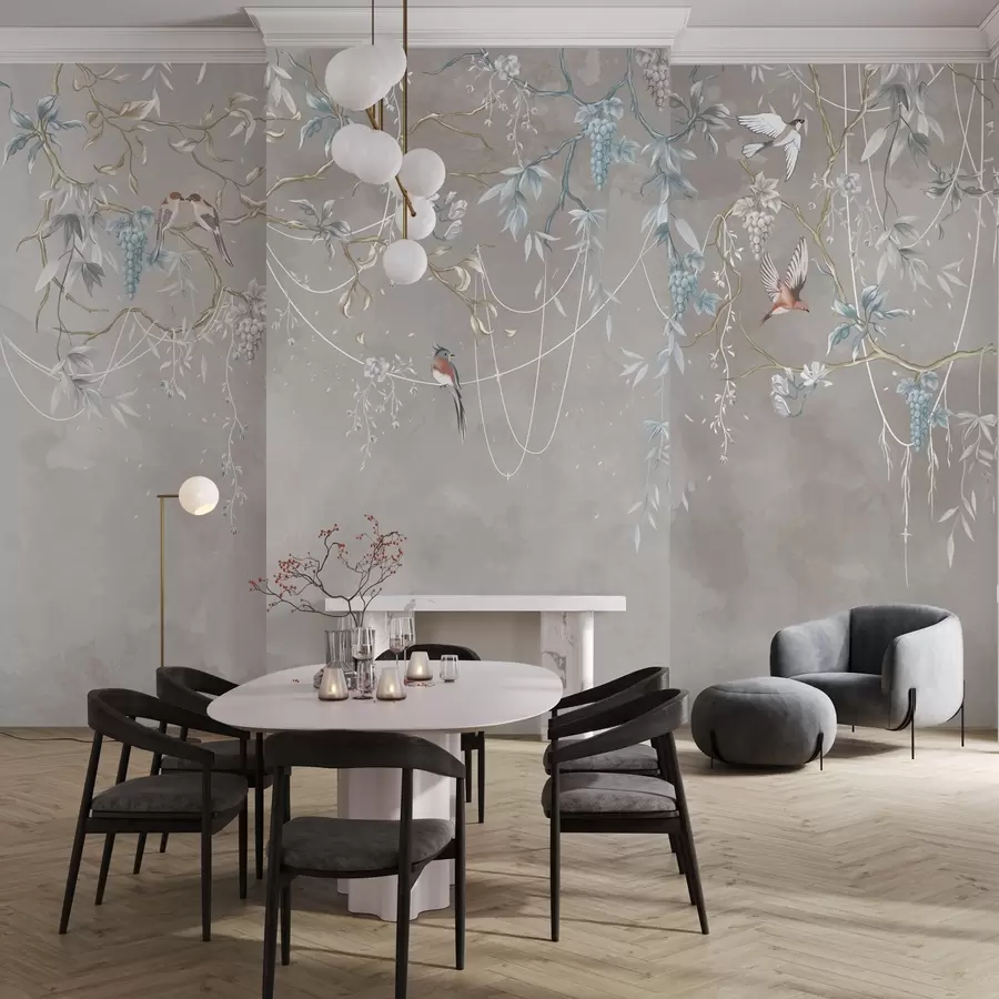 τοιχογραφίες Το ίδιο θέμα, αλλά με μπλε σταφύλια w04302v1