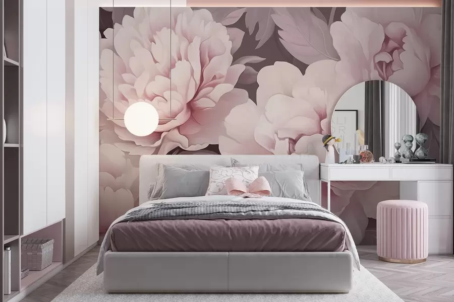 τοιχογραφίες Παιώνιες w04375