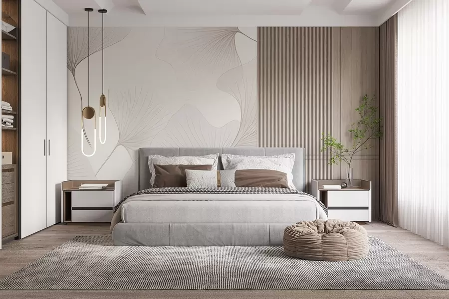 τοιχογραφίες Διαφανή φύλλα ginkgo w04433v1