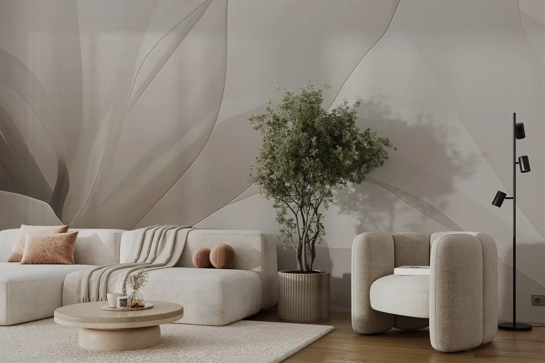 τοιχογραφίες Αφηρημένο λουλούδι w04435