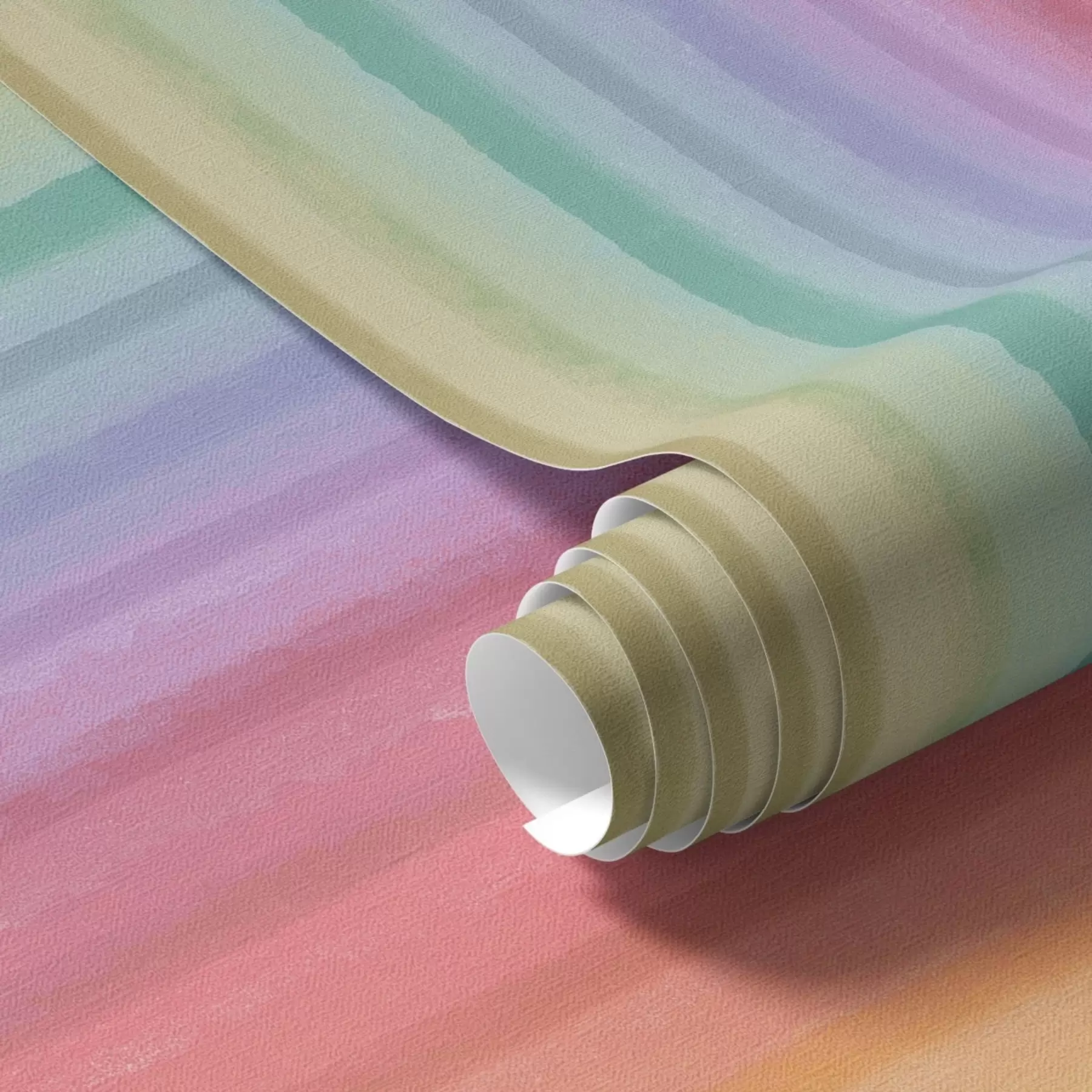 τοιχογραφίες Ρίγες ουράνιου τόξου με εκφραστικές χρωματικές πινελιές a00553