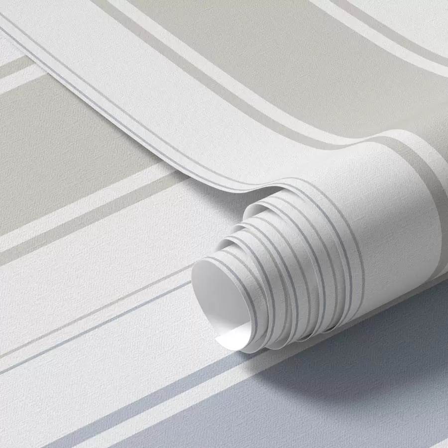 τοιχογραφίες Γκρι και μπλε φαρδιές ρίγες σε λευκό φόντο a00558