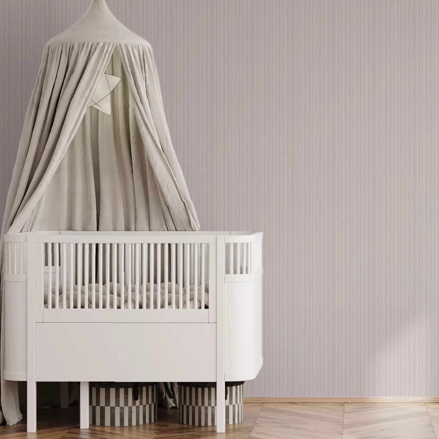 τοιχογραφίες Ανοιχτό ροζ κάθετες ρίγες σε ντελικάτο στυλ a00567