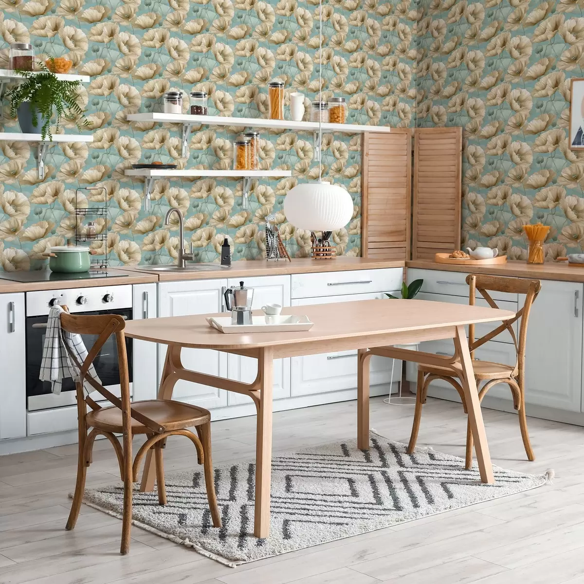 Ταπετσαρία Μεγάλα λουλούδια a00539