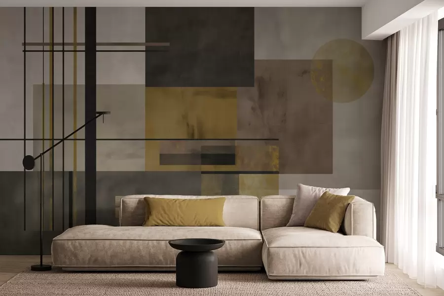 τοιχογραφίες αφηρημένη γεωμετρία w04502