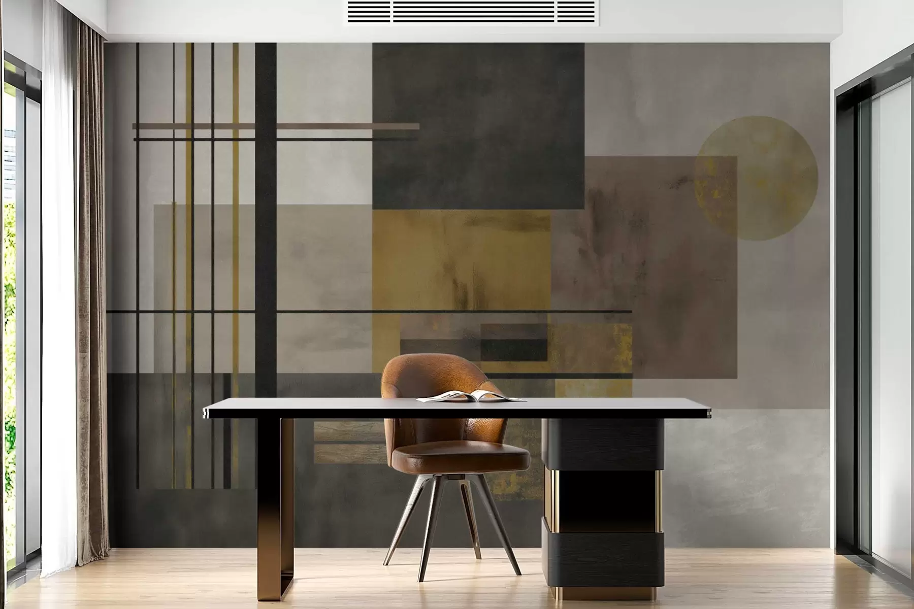 τοιχογραφίες αφηρημένη γεωμετρία w04502