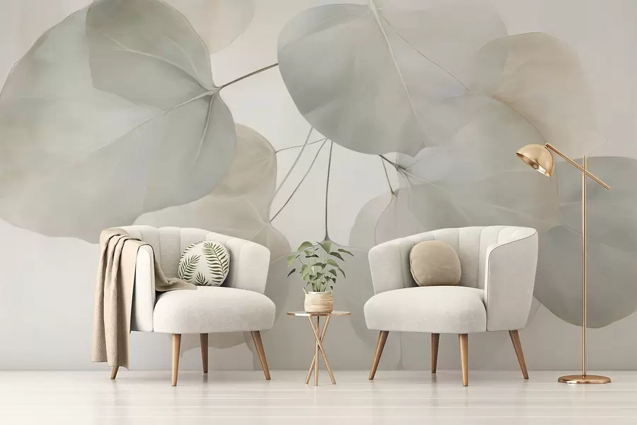 τοιχογραφίες Τεράστια φύλλα w04599v1