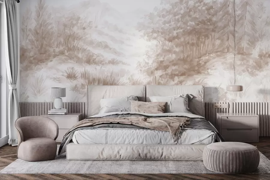 τοιχογραφίες Πολύχρωμα περιγράμματα w04572v1