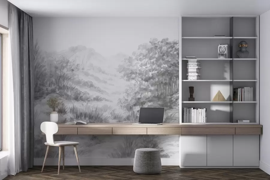 τοιχογραφίες Πολύχρωμα περιγράμματα w04572v2