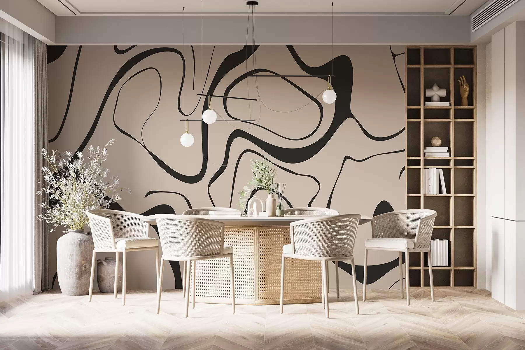 τοιχογραφίες Αφηρημένο μοτίβο w04649