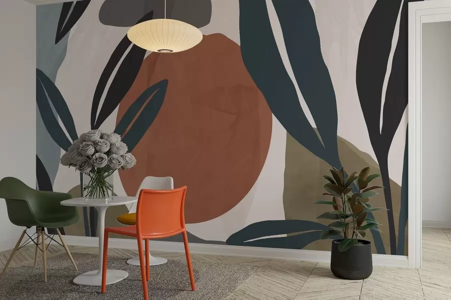 τοιχογραφίες Αφηρημένη Βοτανική w04592