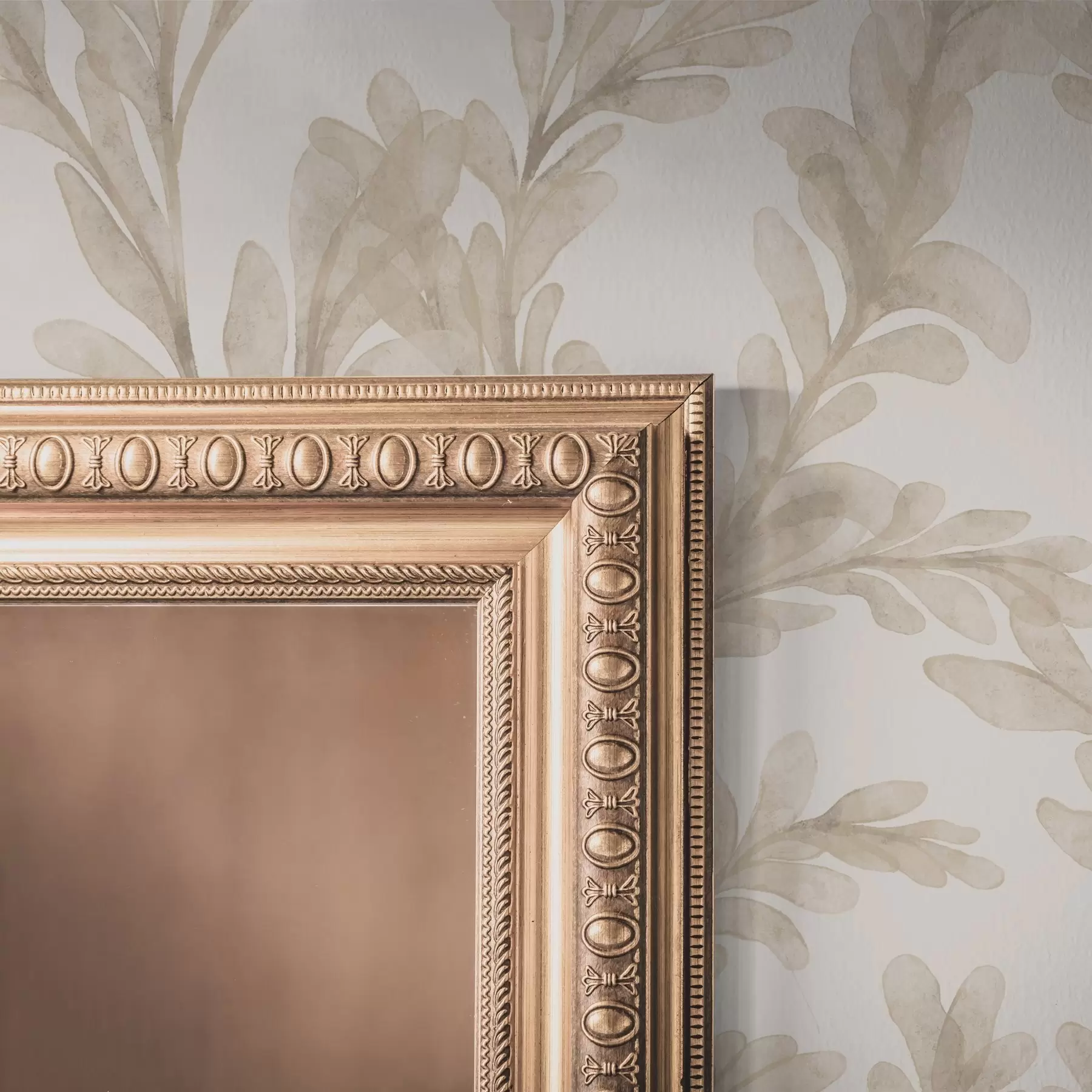 τοιχογραφίες Ακουαρέλα μπεζ κλαδιά, απαλό βοτανικό μοτίβο a00617