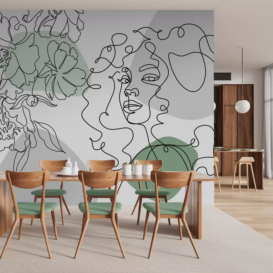 τοιχογραφίες Κορίτσι στις ουρές w04724v1