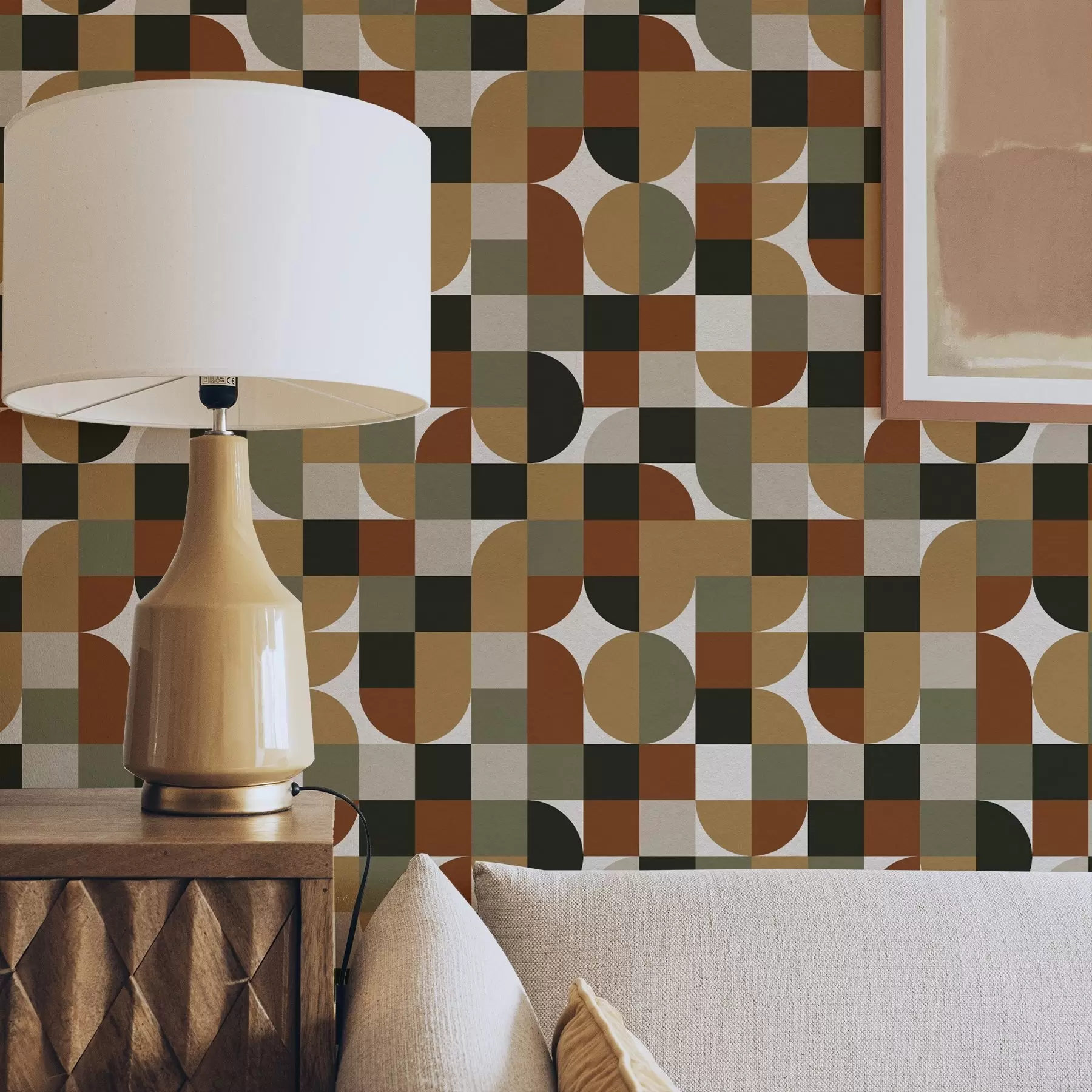 Τοιχογραφίες Αρθρωτή γεωμετρία σε ζεστούς γήινους τόνους a00770 αγοράζουν Ηνωμένο Βασίλειο - Uwalls.gr τοιχογραφίες Αρθρωτή γεωμετρία σε ζεστούς γήινους τόνους a00770