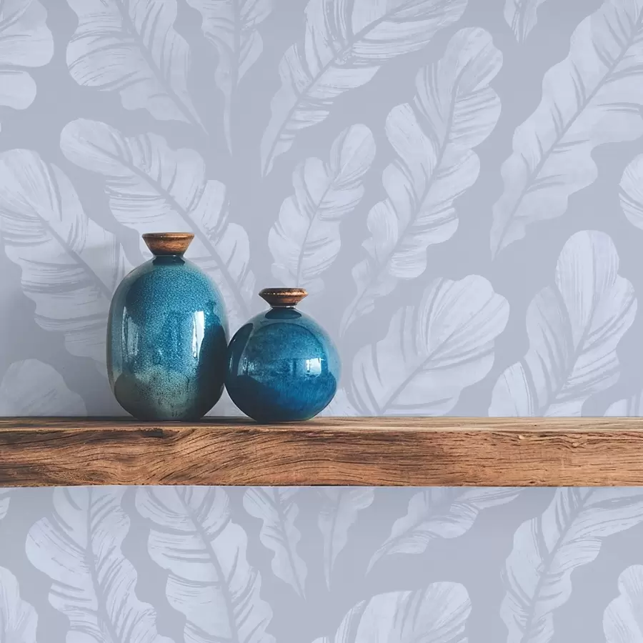 τοιχογραφίες Μεγάλα φτερά σε ανοιχτό μπλε-γκρι αποχρώσεις a00839v1