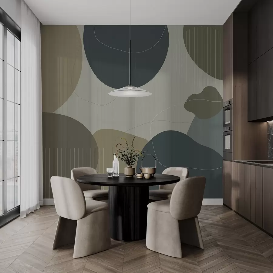 τοιχογραφίες Αφηρημένοι κύκλοι w04759v2