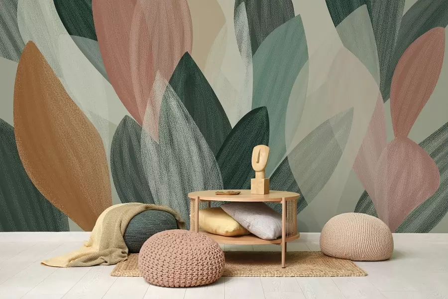 τοιχογραφίες φανταστικά φύλλα  w04757