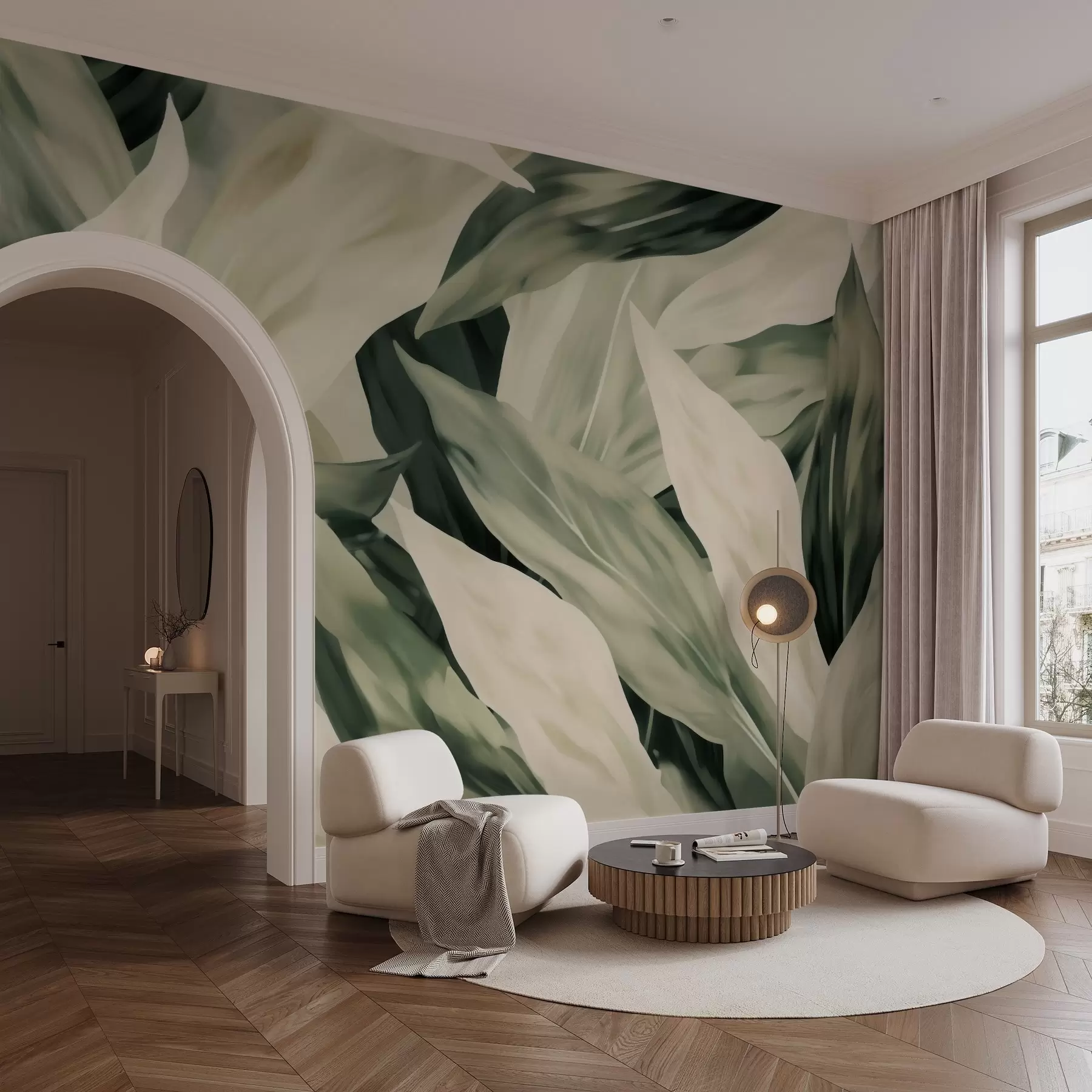 τοιχογραφίες Βαμμένα φύλλα w04799