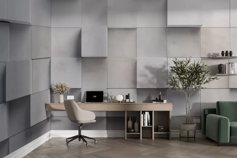 τοιχογραφίες Τετράγωνα μπλοκ w04806