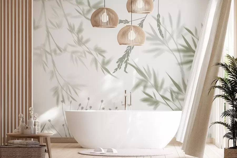 τοιχογραφίες Σιλουέτες φυλλώματος w04850