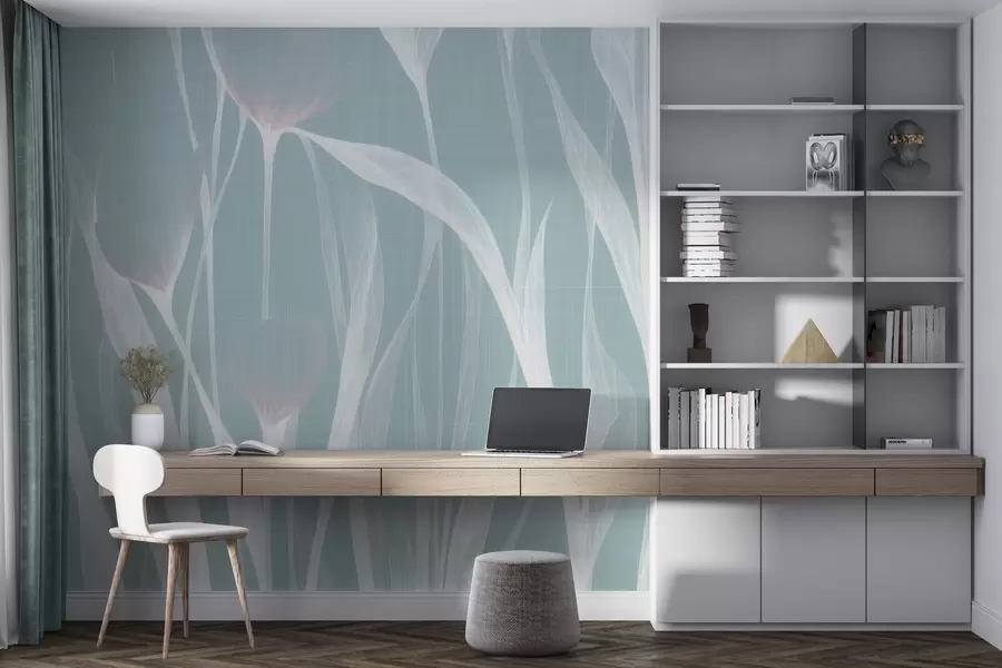 τοιχογραφίες Εύθραυστες ημιδιαφανείς τουλίπες w04831v2