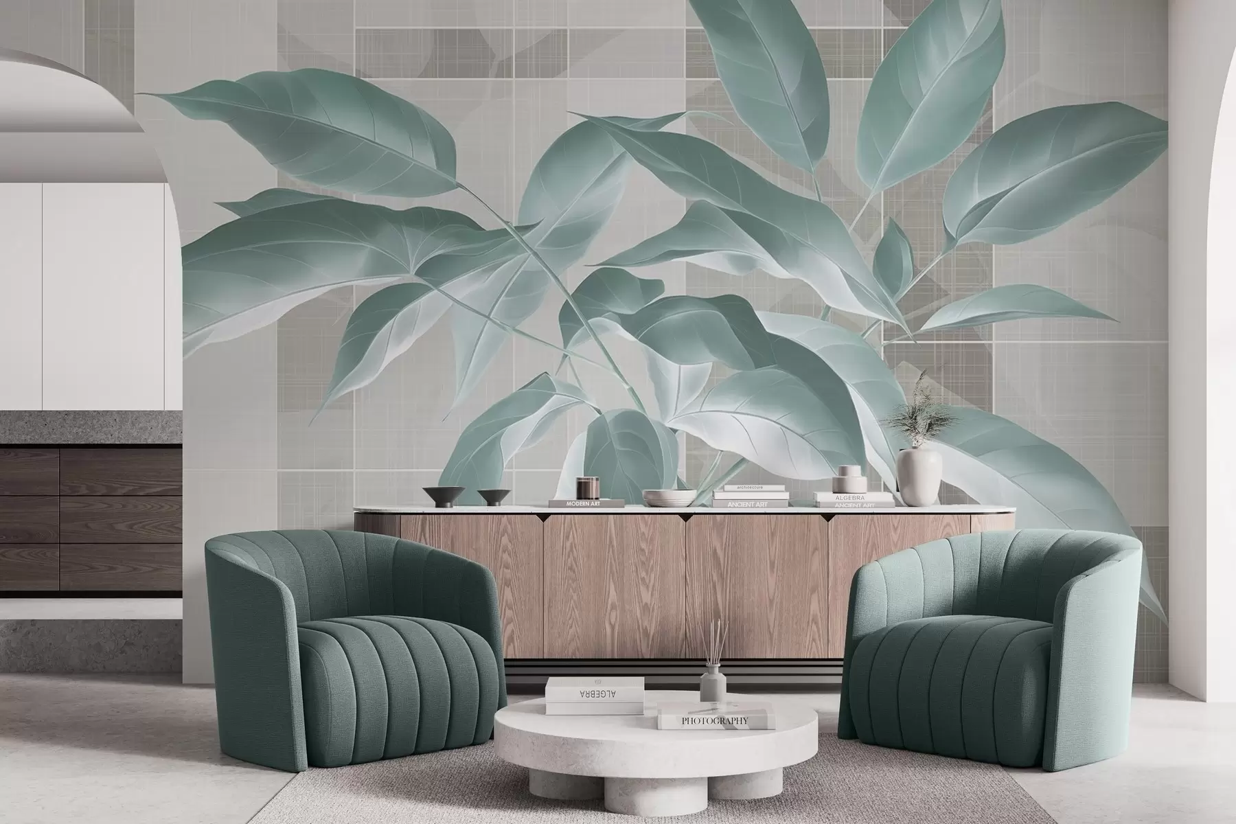 τοιχογραφίες Χαριτωμένο κλαδί δέντρου w04840v3