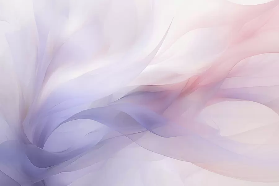 τοιχογραφίες Απαλά αφηρημένα κύματα σε μπλε και ροζ αποχρώσεις w09508