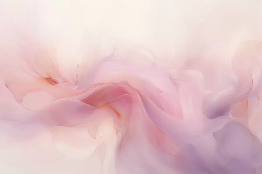 τοιχογραφίες Ονειρική αφηρημένη σύνθεση σε ροζ και μοβ χρώματα w09523