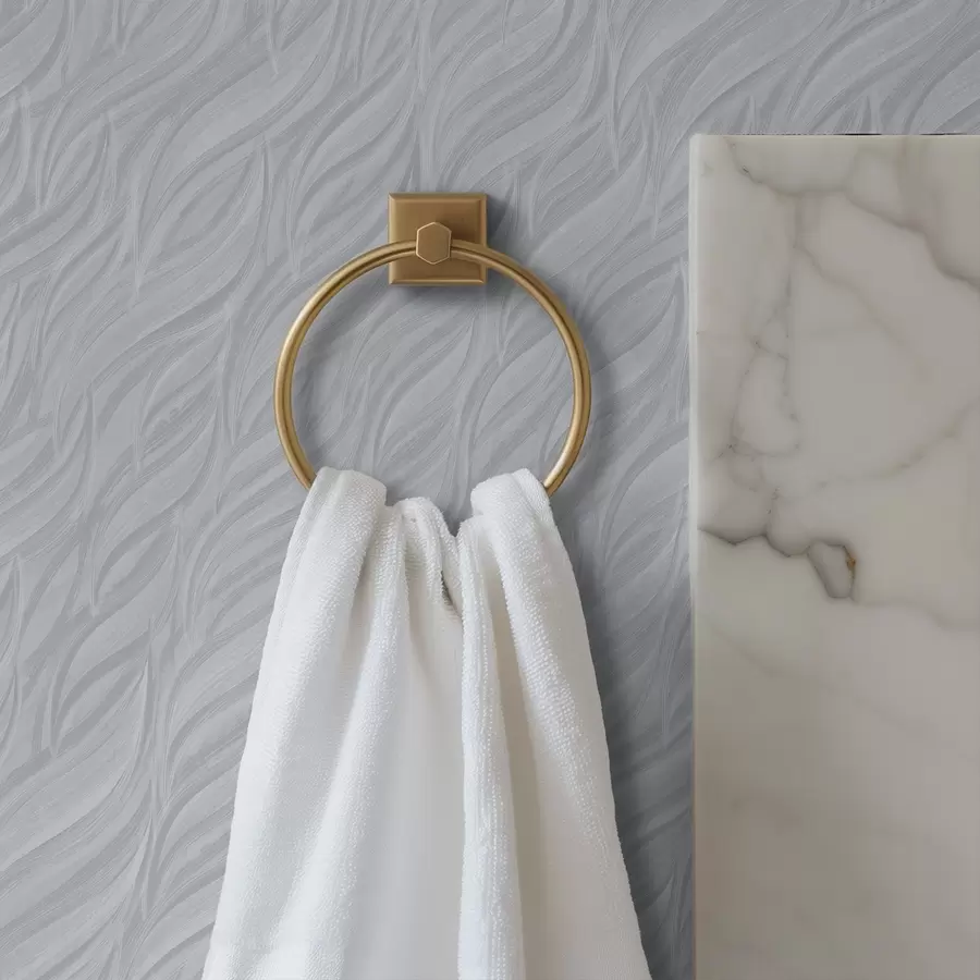 τοιχογραφίες Κυματιστές πινελιές με υφή, δροσερό μπλε-γκρι a00688v3