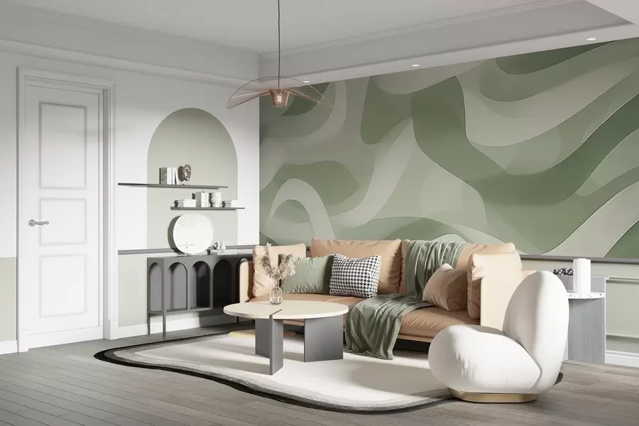 τοιχογραφίες Αφηρημένα κύματα w04888