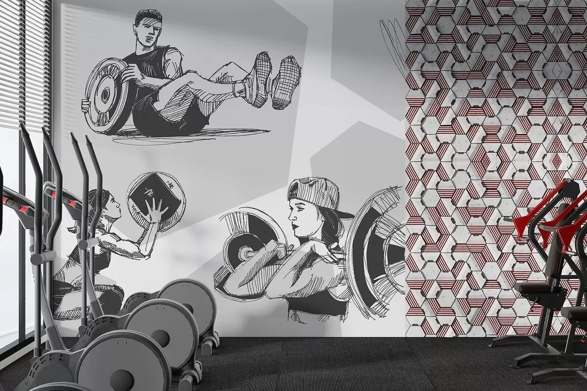 τοιχογραφίες Αθλητές w04909v2