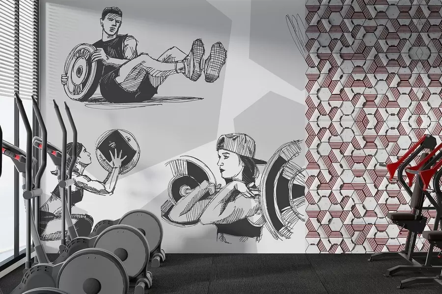 τοιχογραφίες Αθλητές w04909v2