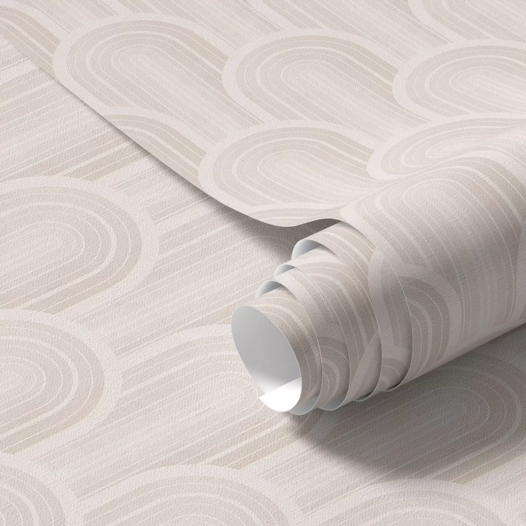 τοιχογραφίες Μικρά τοξωτά στοιχεία σε ζεστές αποχρώσεις κρεμ-μπεζ a00924