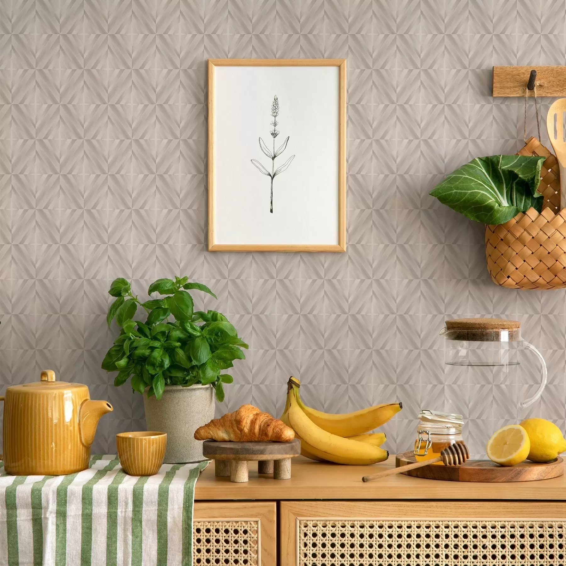 τοιχογραφίες Ελαφριά τετράγωνα με διασταυρούμενες απαλές διαγώνιες γραμμές a00984