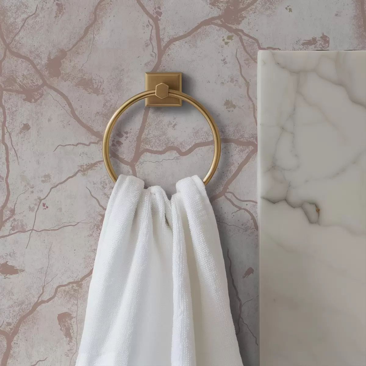 Ταπετσαρία Ελαφρύ σκυρόδεμα με δαντέλα από ροζ ρωγμές και κηλίδες a00987