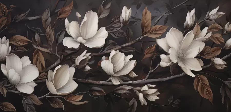 τοιχογραφίες Κομψό κλαδί δέντρου w04950