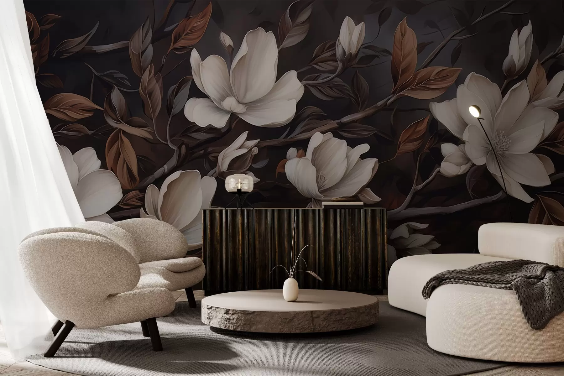 τοιχογραφίες Κομψό κλαδί δέντρου w04950