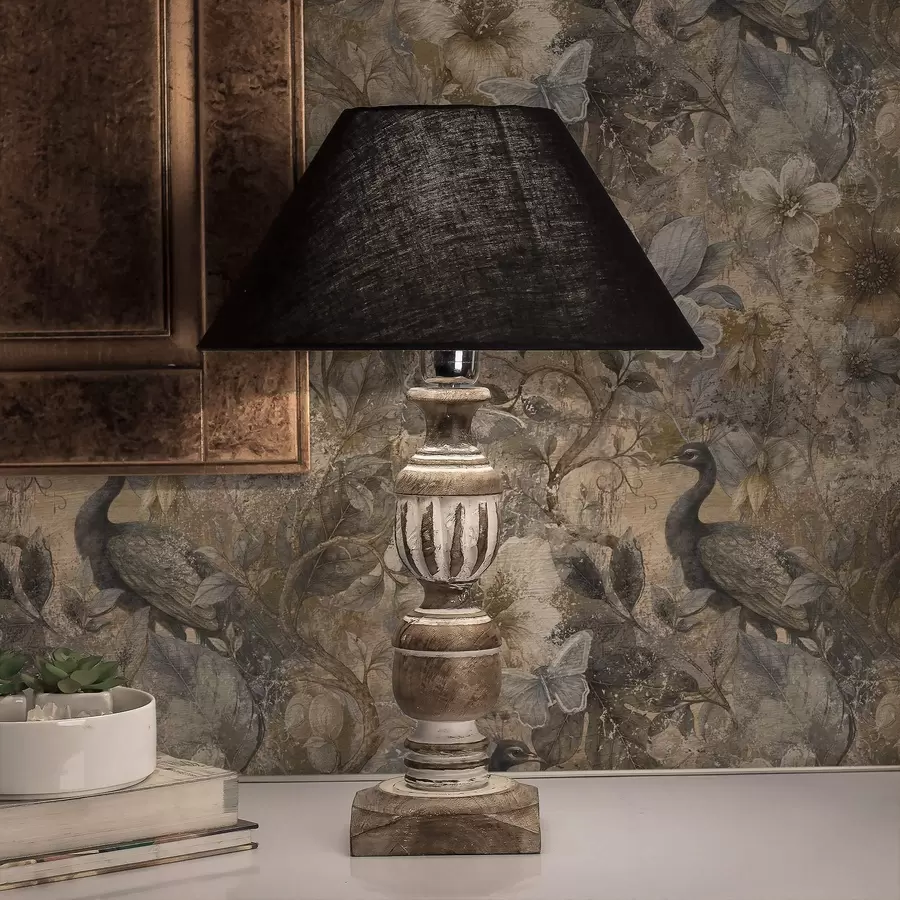 τοιχογραφίες Παλαιωμένο κολάζ με λουλούδια, παγώνια και πεταλούδες a00897