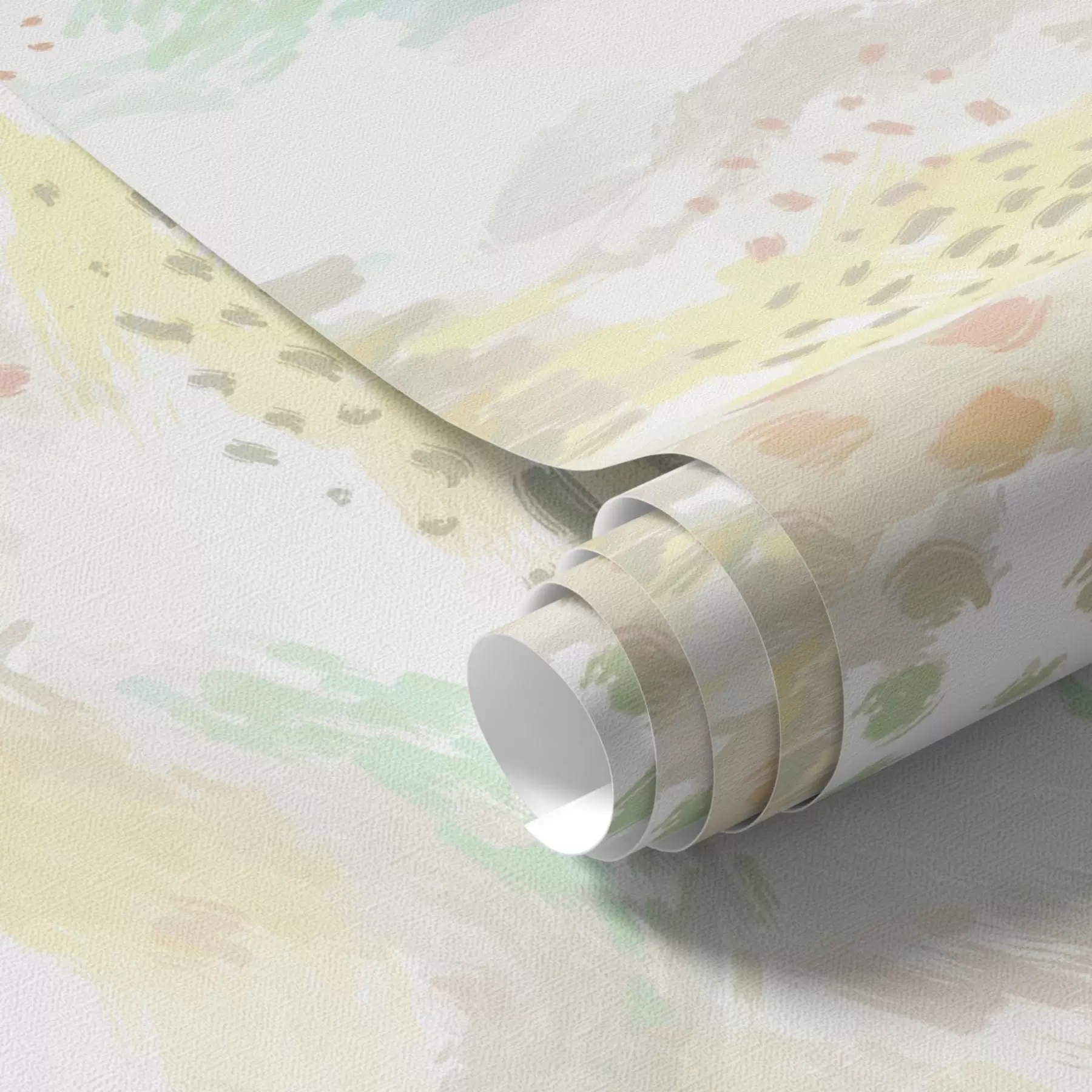 τοιχογραφίες Ελαφριές παστέλ πινελιές σε σχεδόν λευκό φόντο a00999