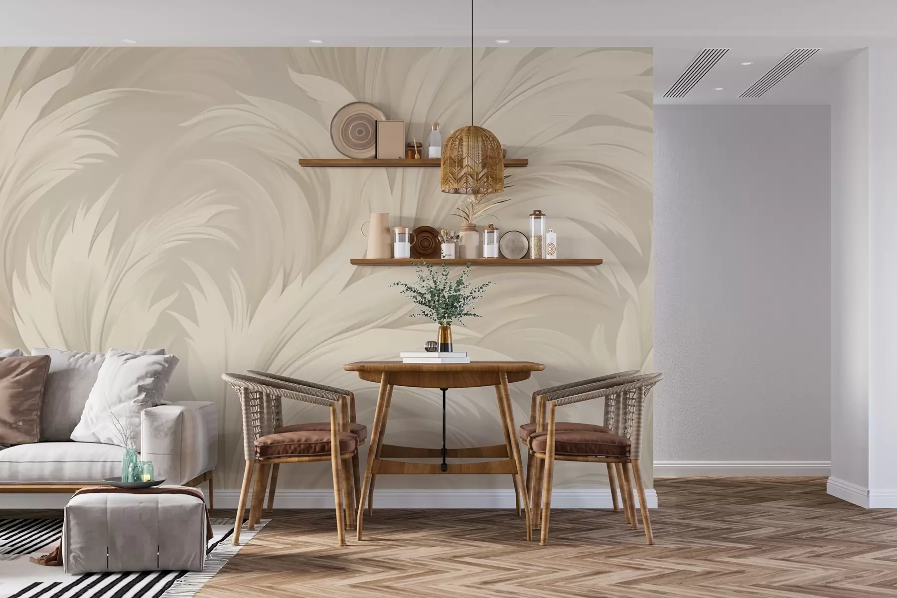 τοιχογραφίες Αφηρημένα φύλλα w04987