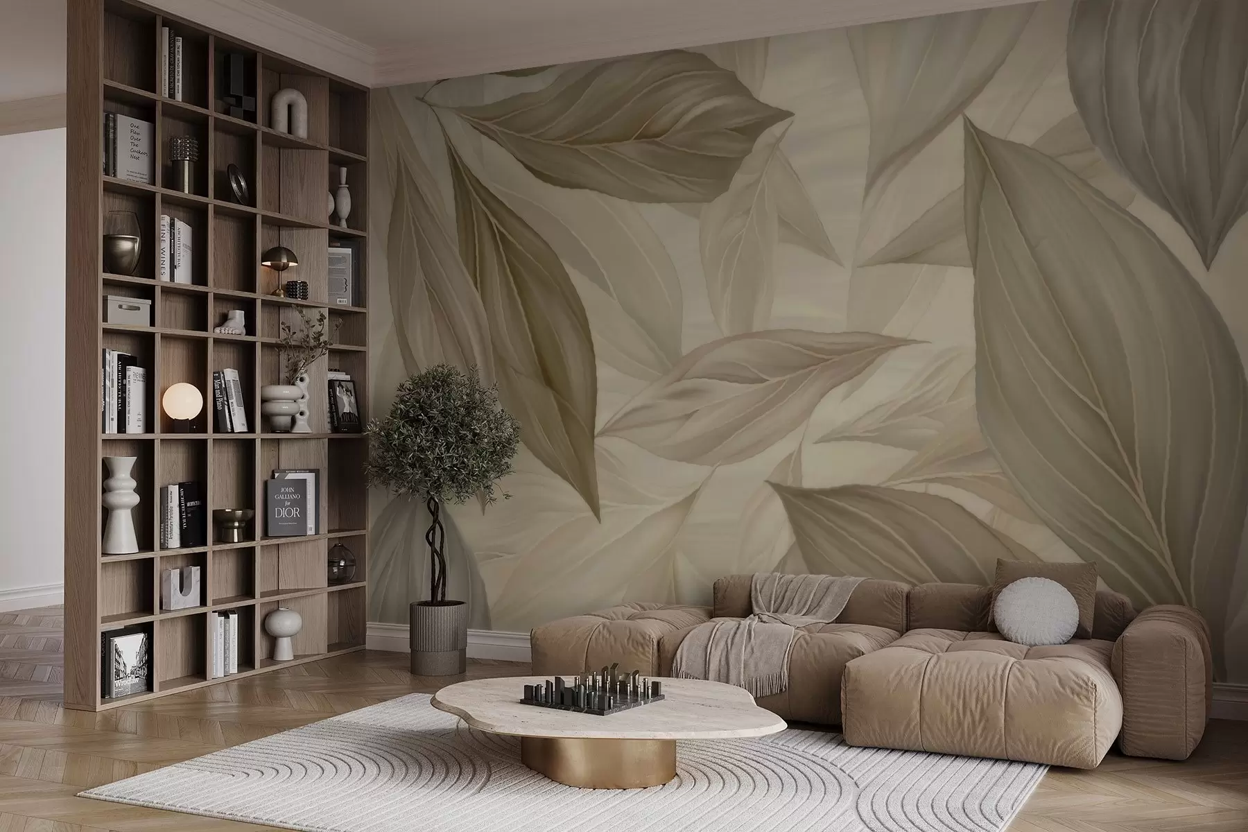 τοιχογραφίες Αφηρημένα λεπτεπίλεπτα φύλλα w04969