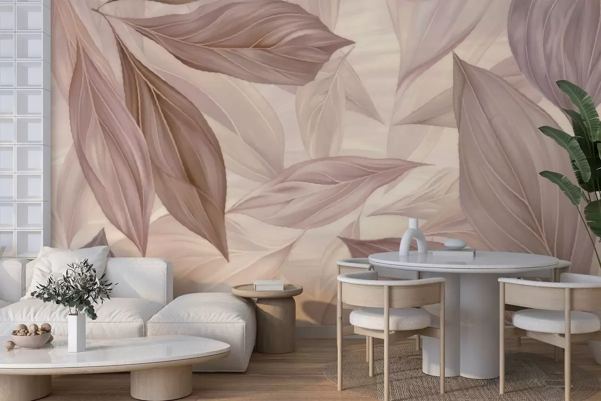 τοιχογραφίες Αφηρημένα λεπτεπίλεπτα φύλλα w04969v1