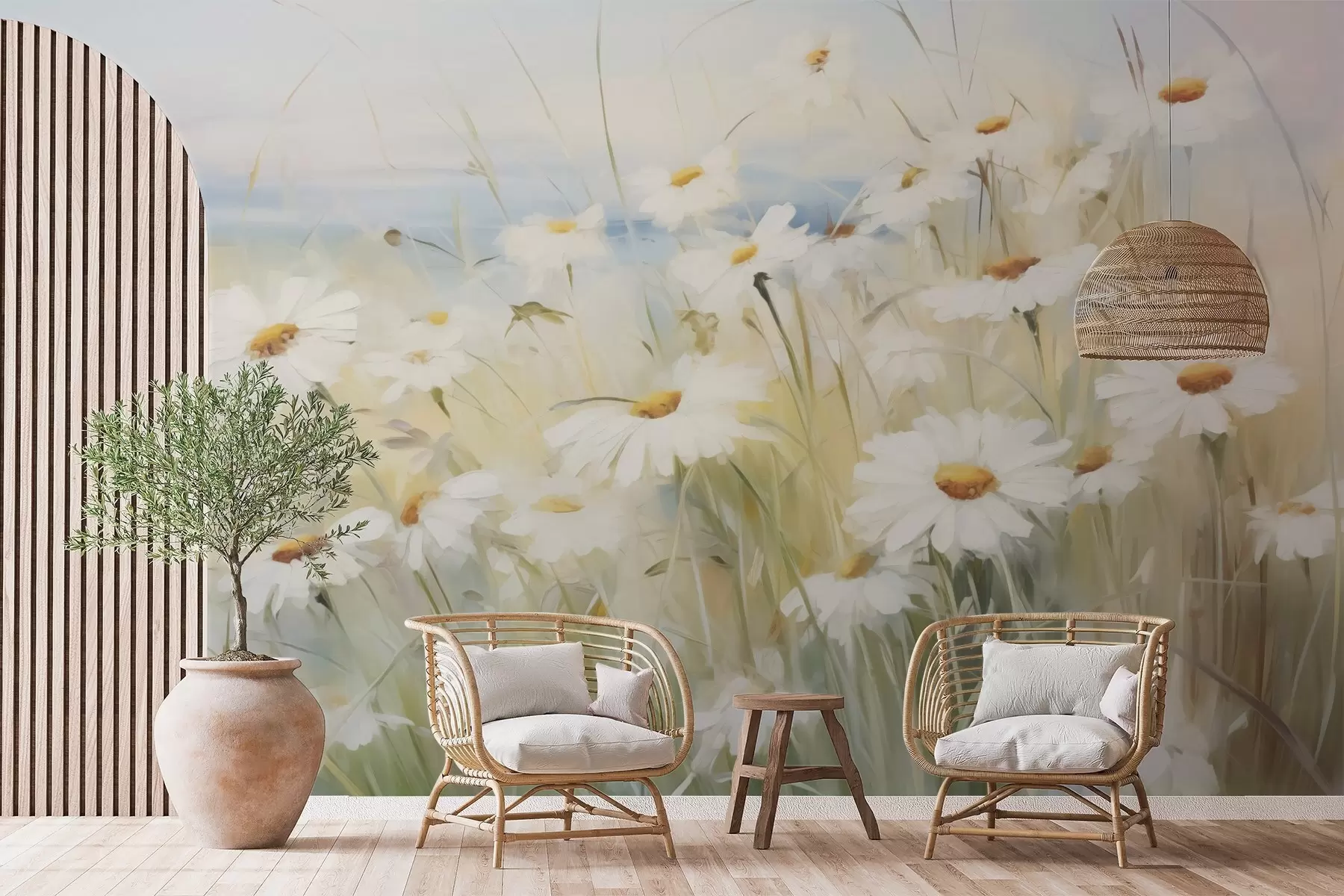 τοιχογραφίες Πεδίο λουλουδιών w05035