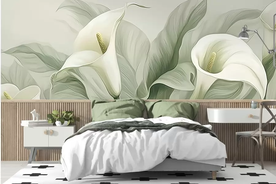 τοιχογραφίες Εξωτικά λουλούδια w05028