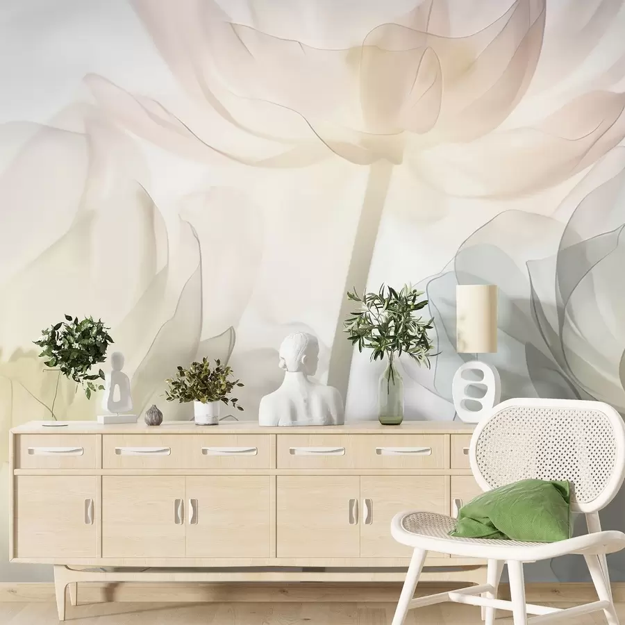 τοιχογραφίες Μεγάλα λουλούδια w05030