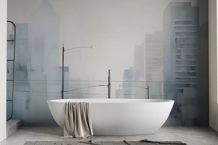 τοιχογραφίες Αφηρημένη πόλη w05074