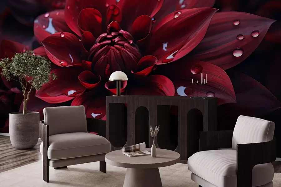 τοιχογραφίες Ζουμερό χρυσάνθεμο w05057