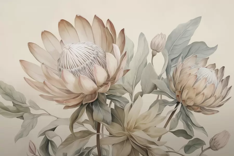 τοιχογραφίες Λουλούδια Protea w05103